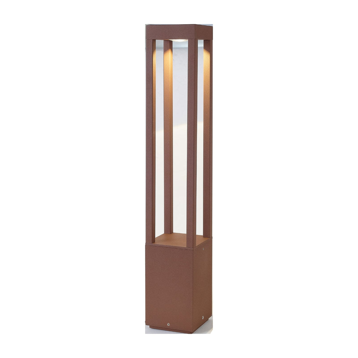 LED sti-lampe Agra rustfarget aluminium 65 cm bakside