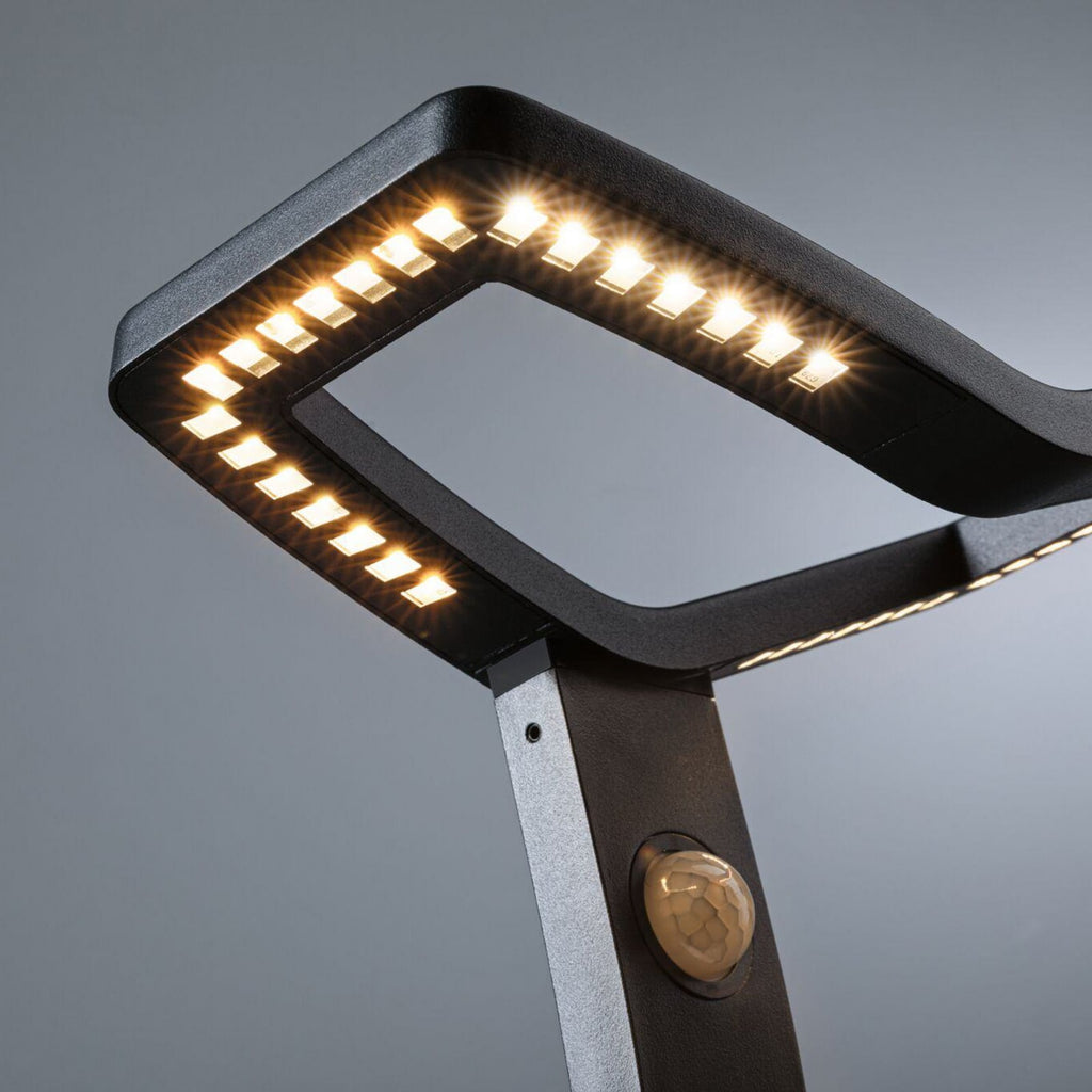 Detalj av LED sti-lampe Alara med bevegelsessensor antrasitt