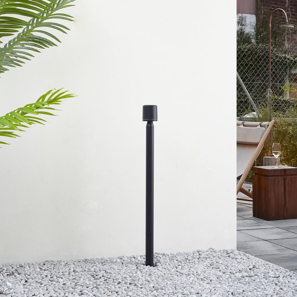 LED sti-lampe Amila svart aluminium 80,5 cm detalj