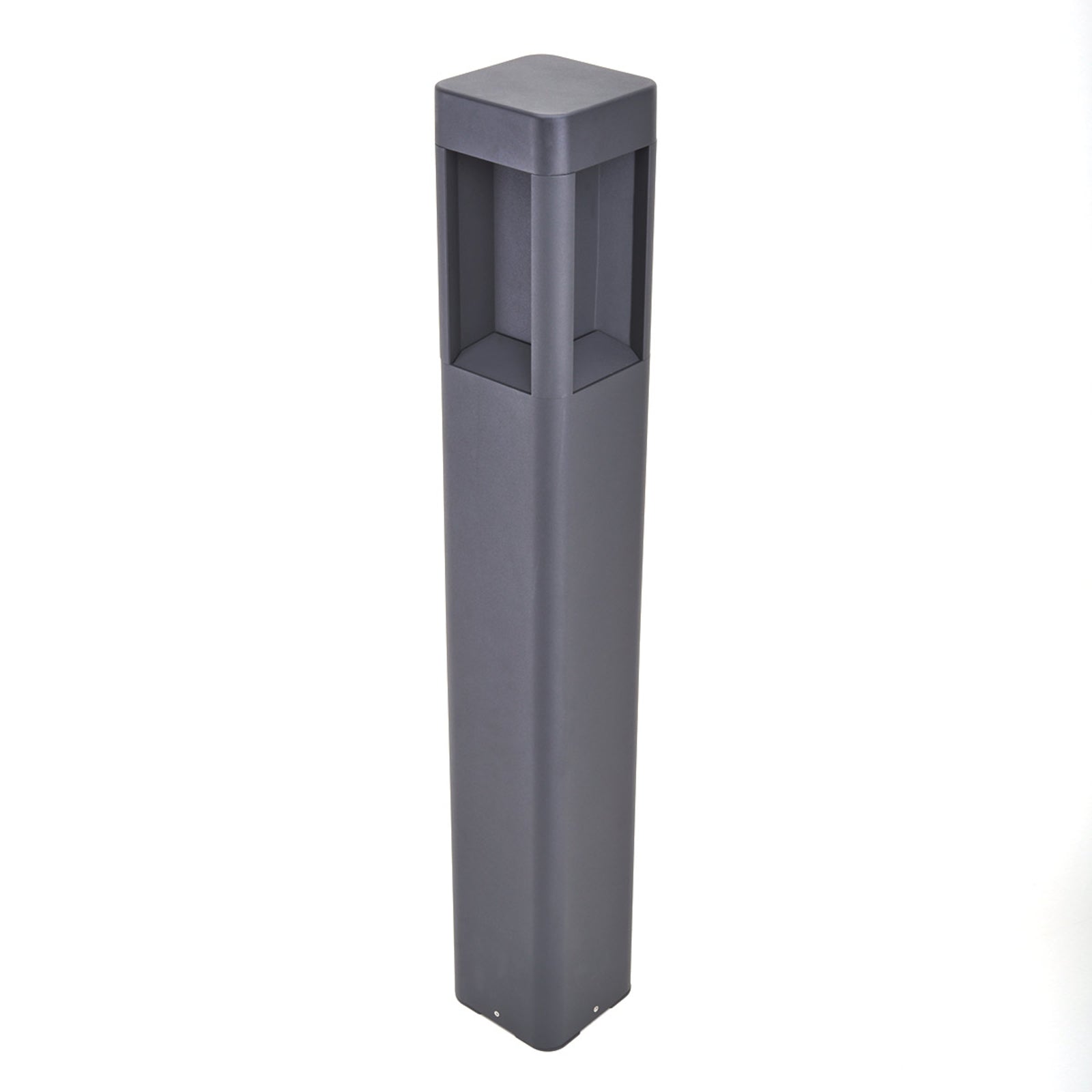 LED sti-lampe Annika antrasitt aluminium 80 cm montert i hage