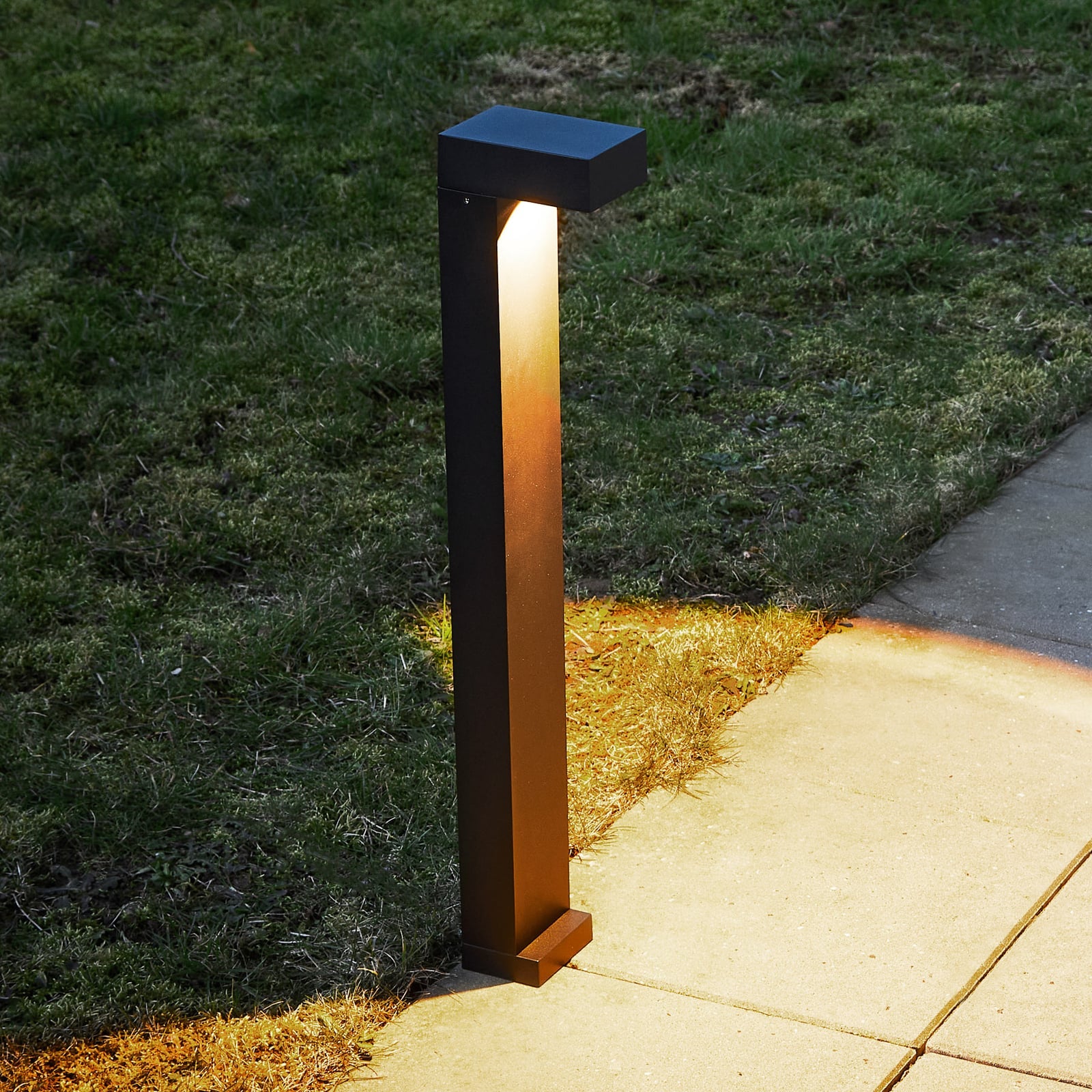 LED sti-lampe Arn cortenfinish aluminium 70 cm IP65 forfra