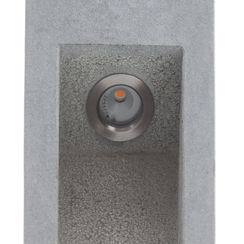 LED sti-lampe Arrock Stone naturstein grå i hagebelysning
