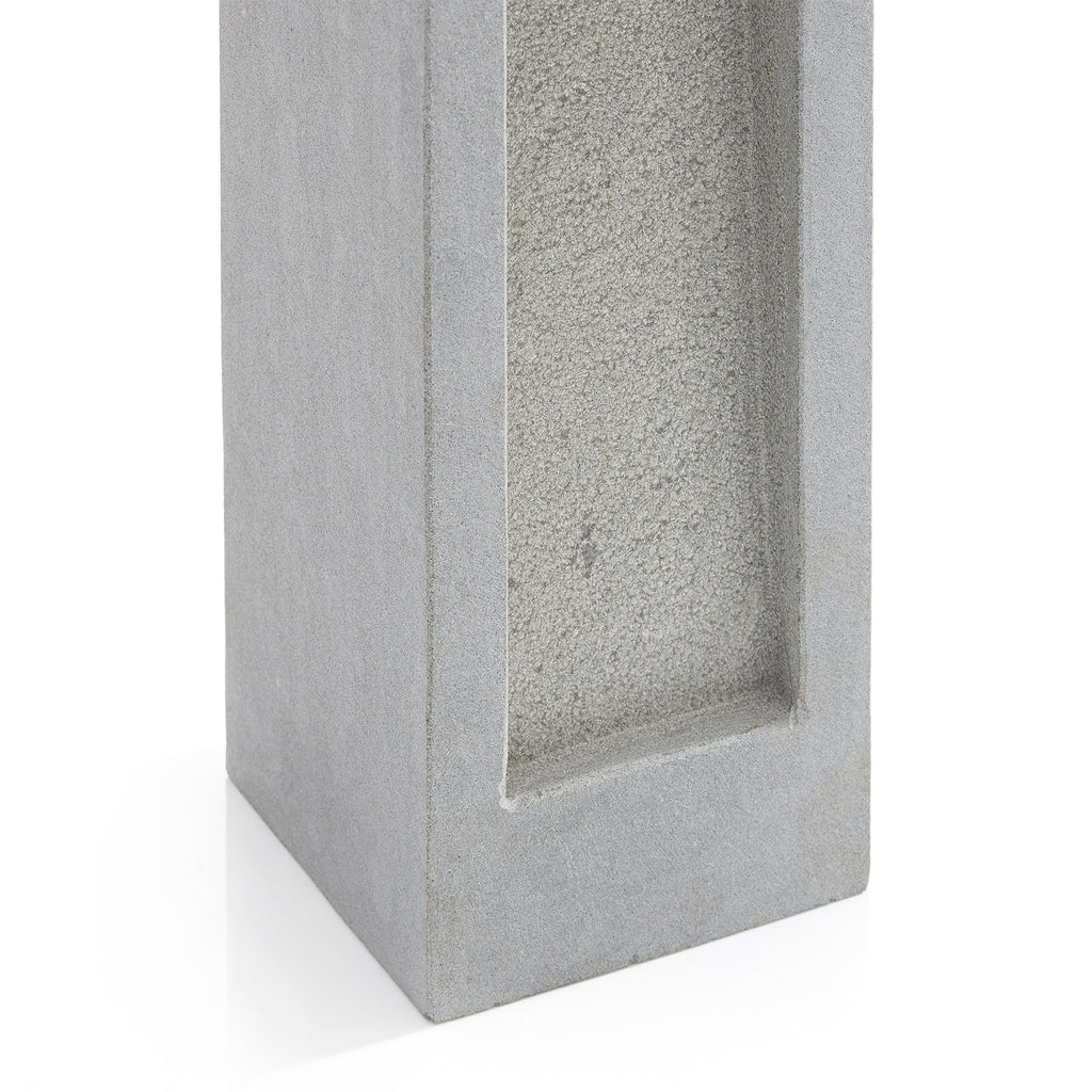 LED sti-lampe Arrock Stone naturstein grå med varmhvitt lys