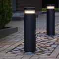 LED sti-lampe Baldur svart aluminium forfra