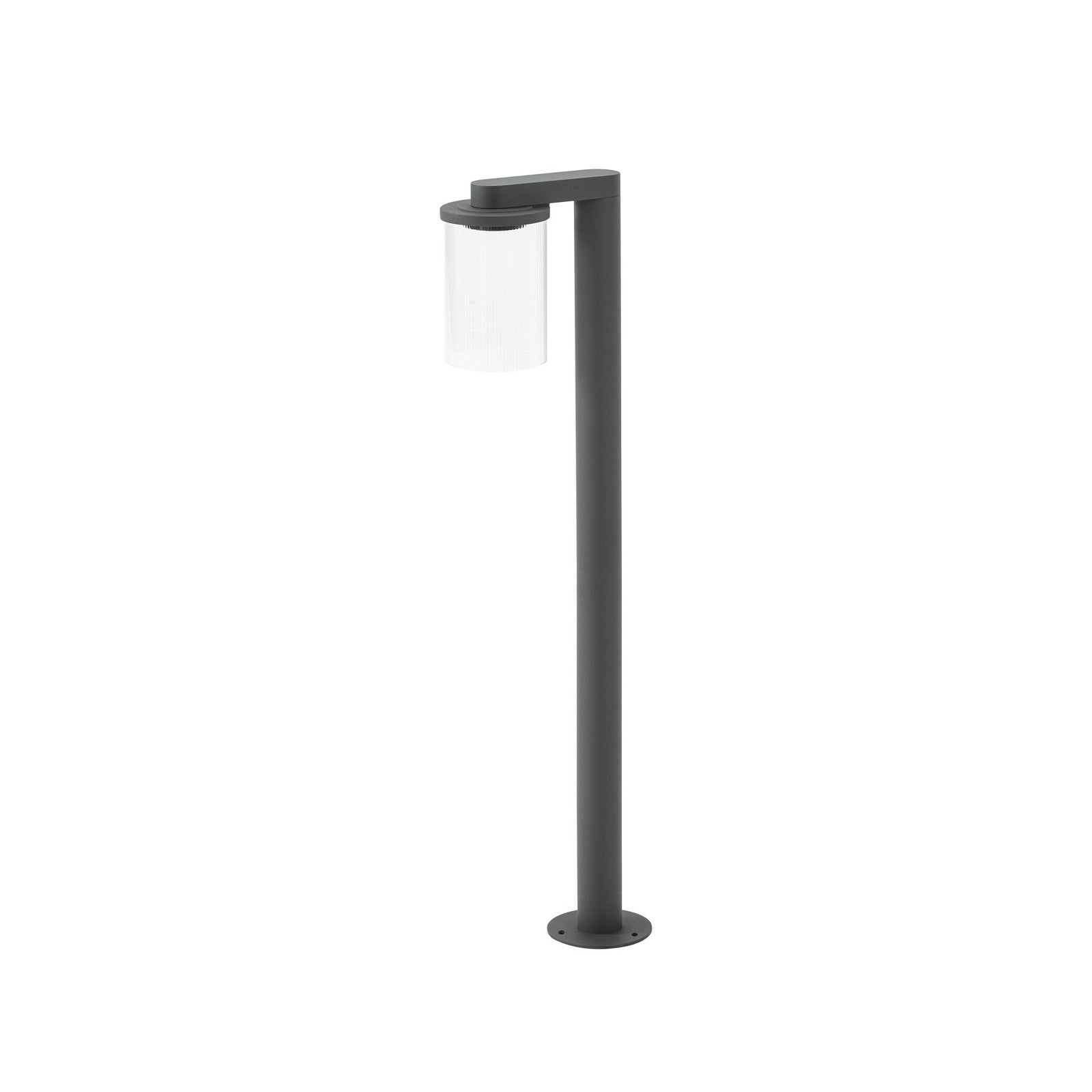 LED sti-lampe Beelia antrasitt aluminium nærbilde av lampe