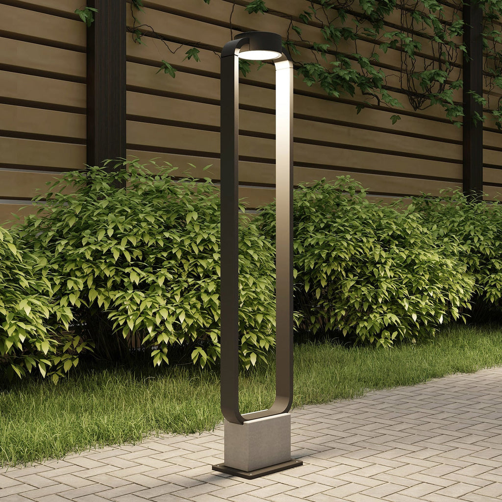 LED sti-lampe Belna antrasitt betong 100 cm IP65 forside