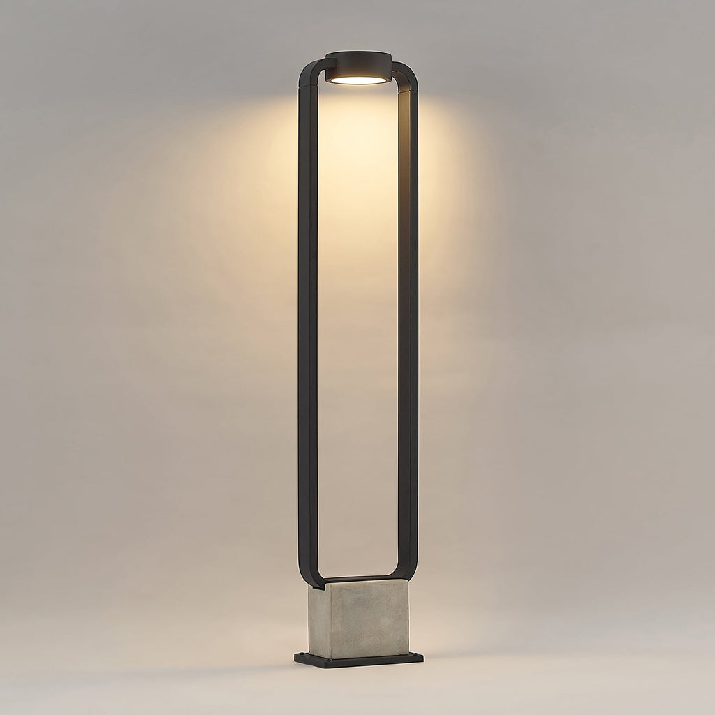 LED sti-lampe Belna antrasitt betong 100 cm IP65 montert i uteområde