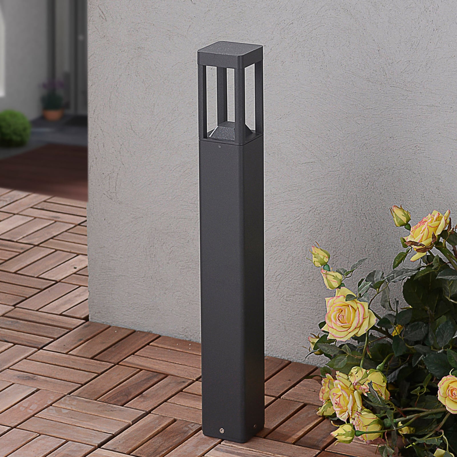 LED sti-lampe Bernd antrasitt aluminium bakside