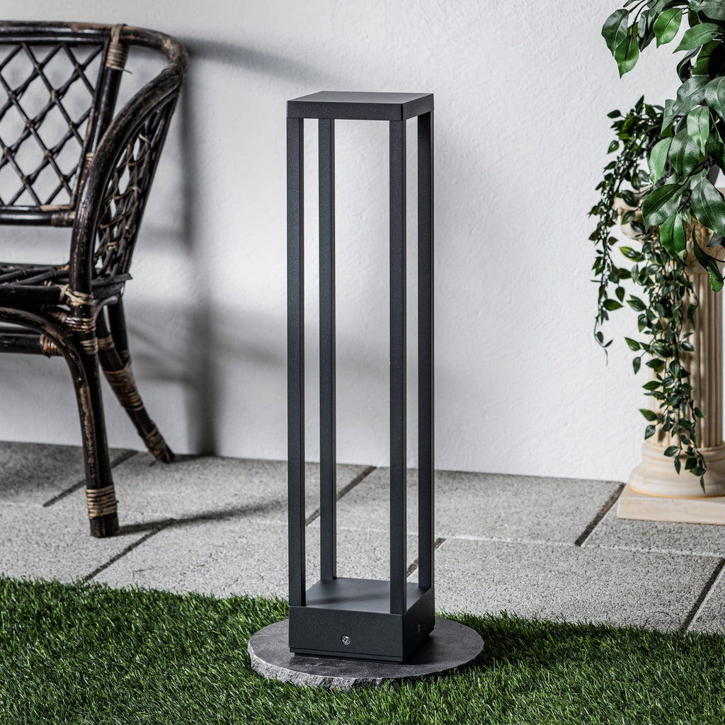 LED sti-lampe Carlota antrasitt 65 cm bakside