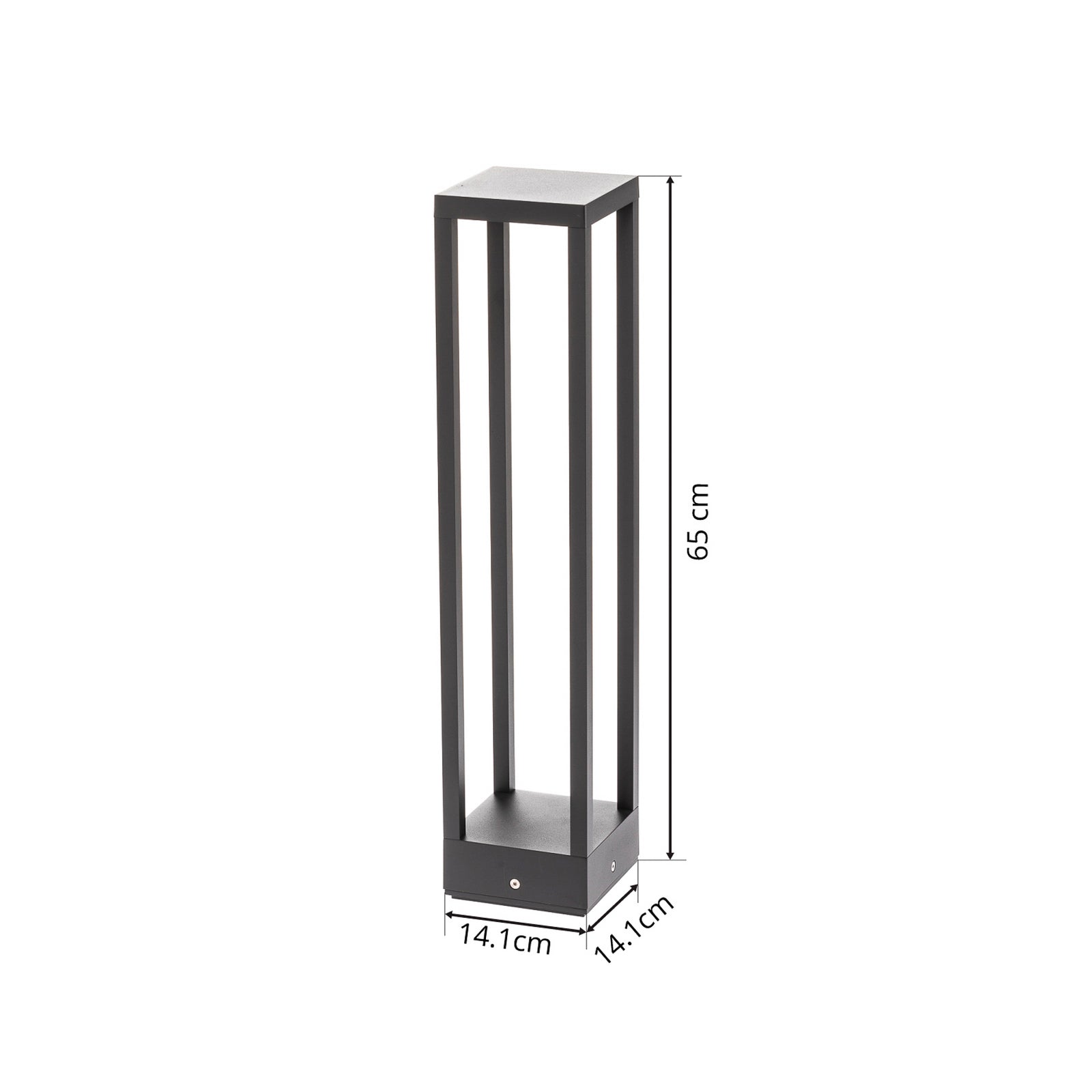 LED sti-lampe Carlota antrasitt 65 cm energibesparende