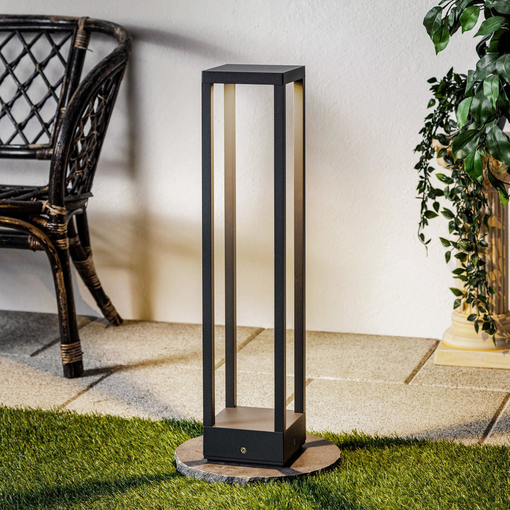 LED sti-lampe Carlota antrasitt 65 cm IP65 forfra