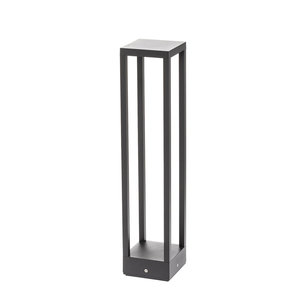 LED sti-lampe Carlota antrasitt 65 cm montert i hage