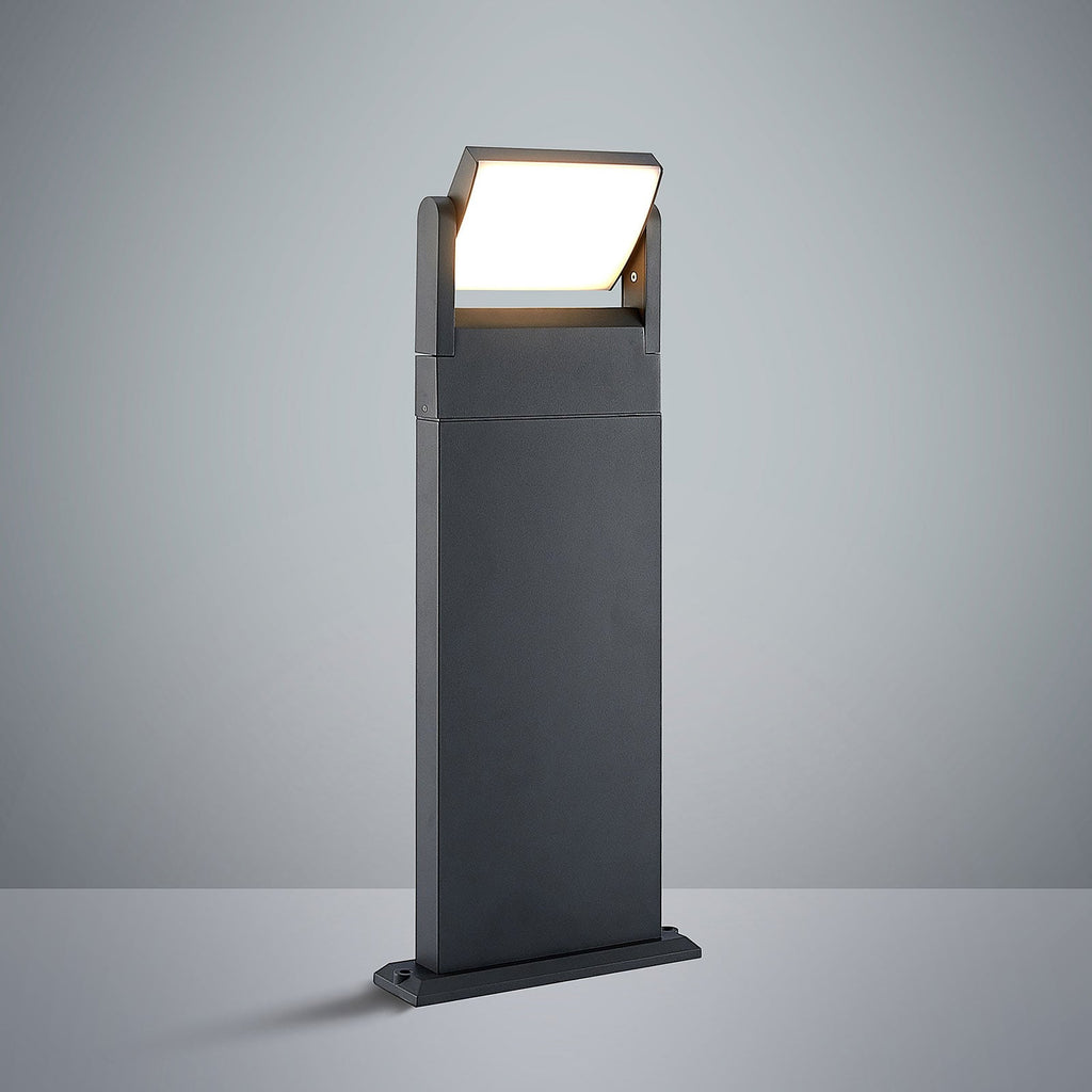 LED sti-lampe Cathalena mørkegrå aluminium aluminium og plast detaljer