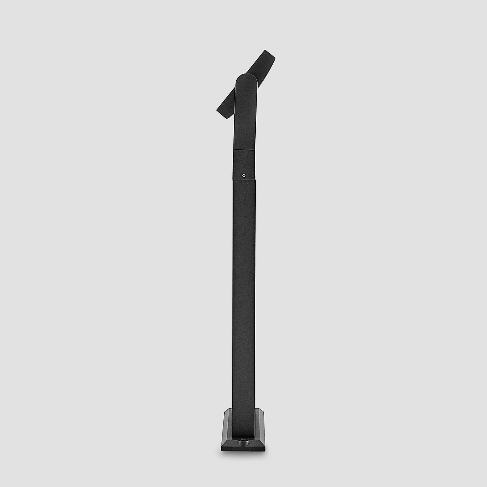 LED sti-lampe Cathalena mørkegrå aluminium lys i mørket