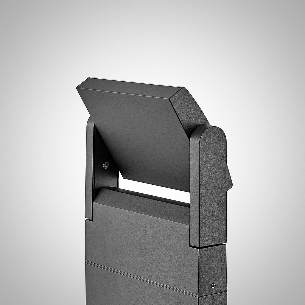 LED sti-lampe Cathalena mørkegrå aluminium sideprofil