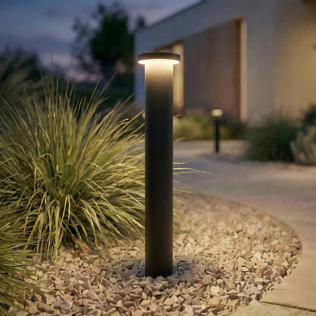 LED sti-lampe Cirel svart aluminium 45 cm forfra