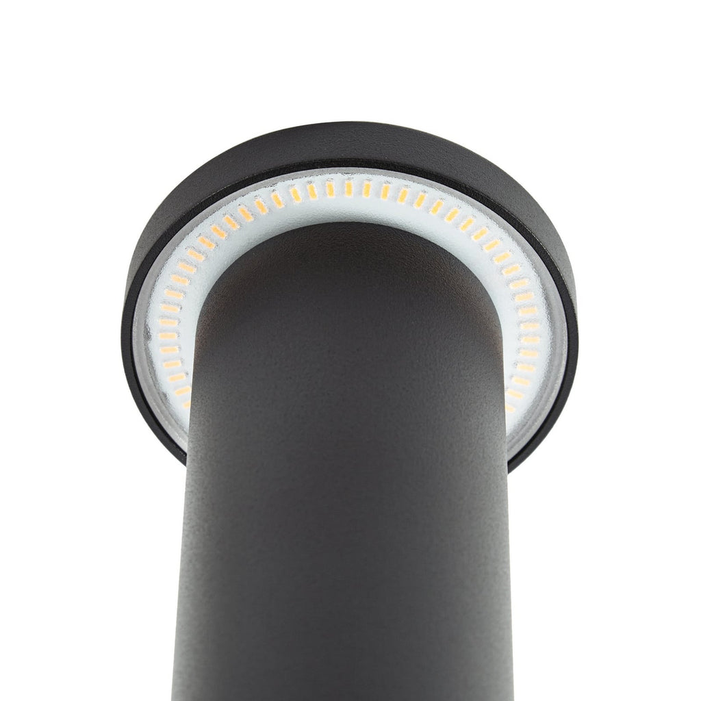LED sti-lampe Cirel svart aluminium 45 cm i moderne uteområde