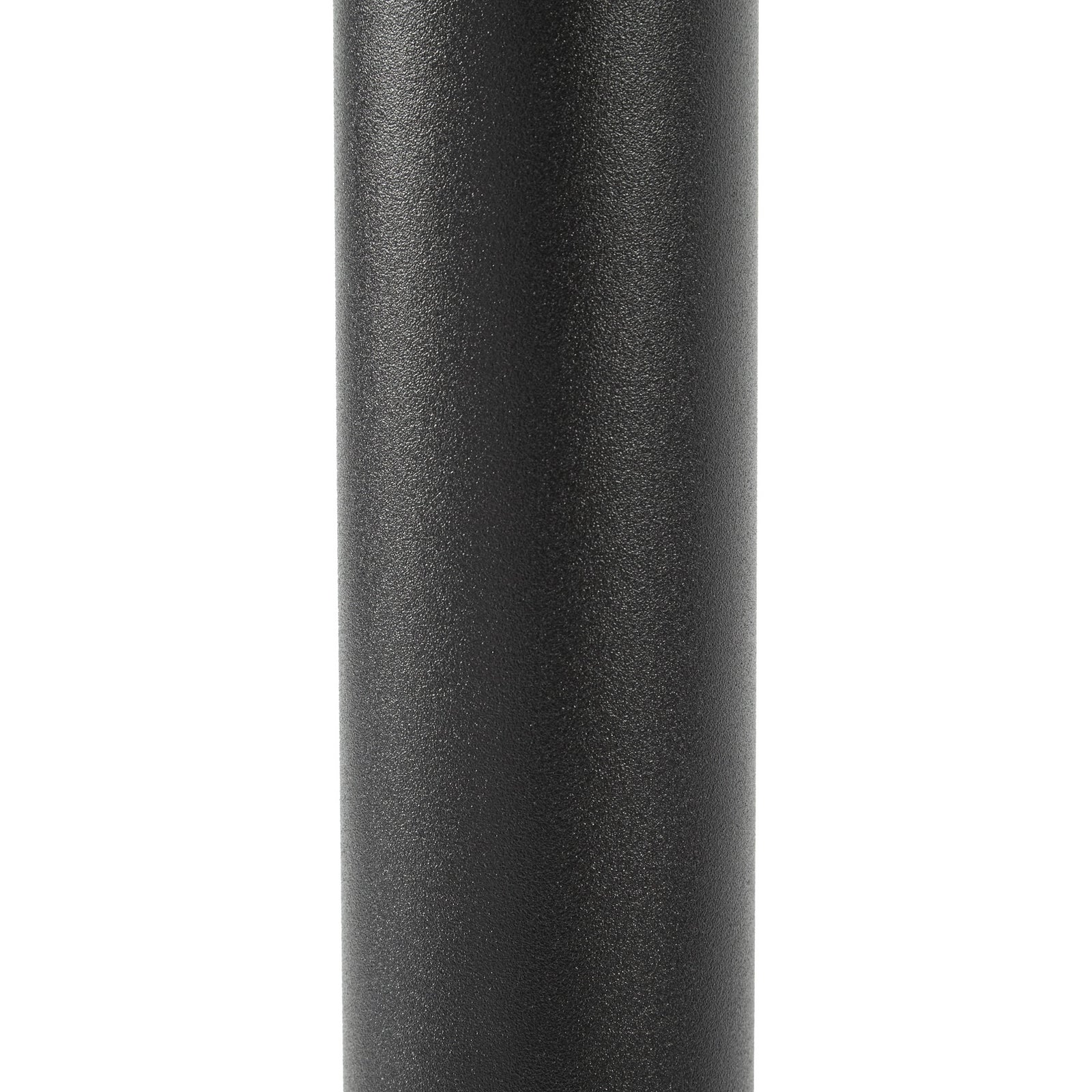 LED sti-lampe Cirel svart aluminium sett fra siden