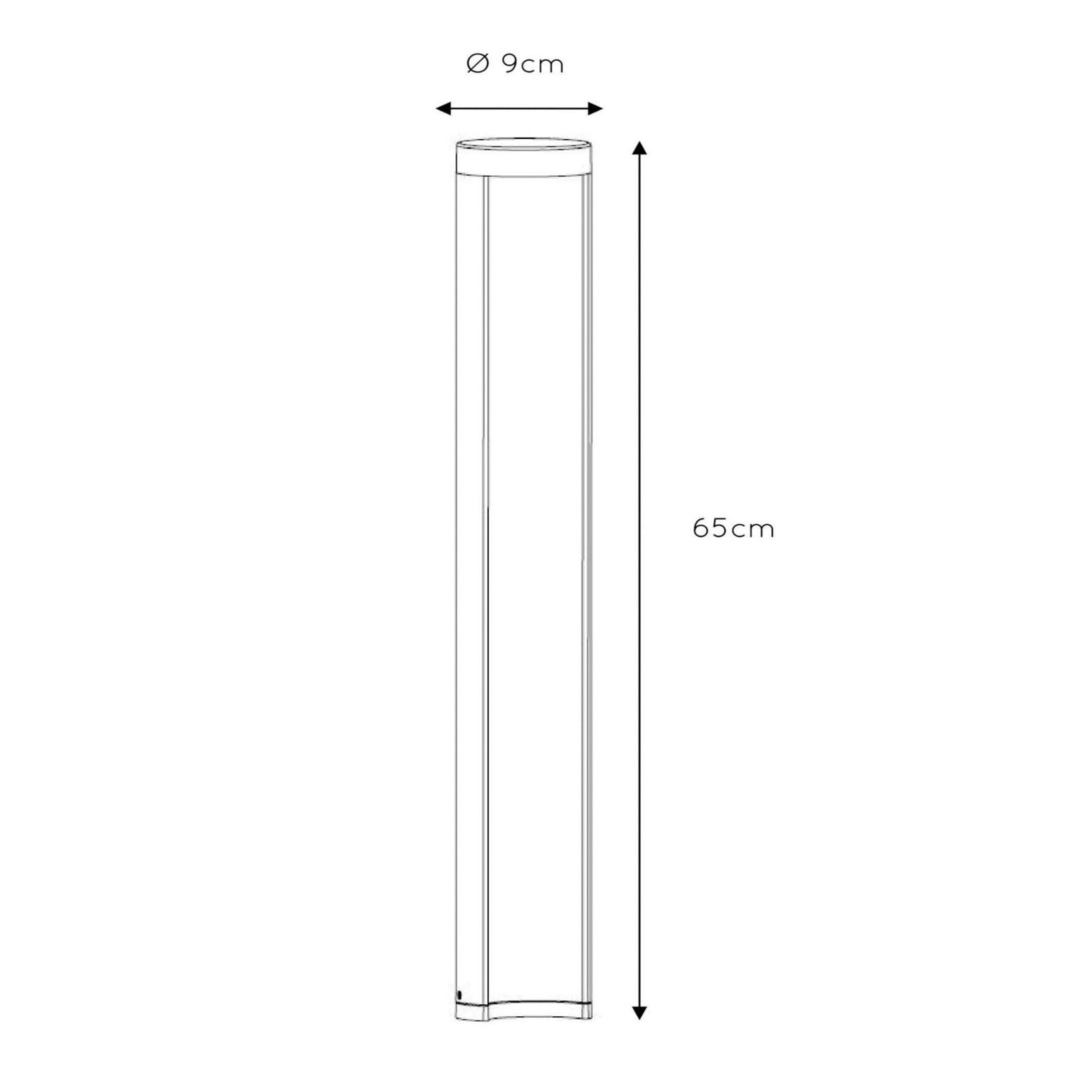 Detalj av LED sti-lampe Combo svart aluminium 65 cm IP54