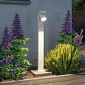LED sti-lampe Cuff med bevegelsessensor hvit aluminium IP44 forfra