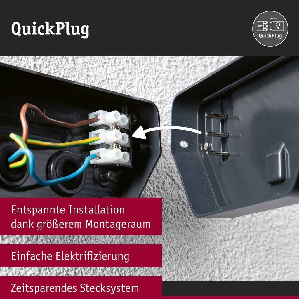 LED sti-lampe Cuff med bevegelsessensor hvit aluminium IP44 bevegelsessensor