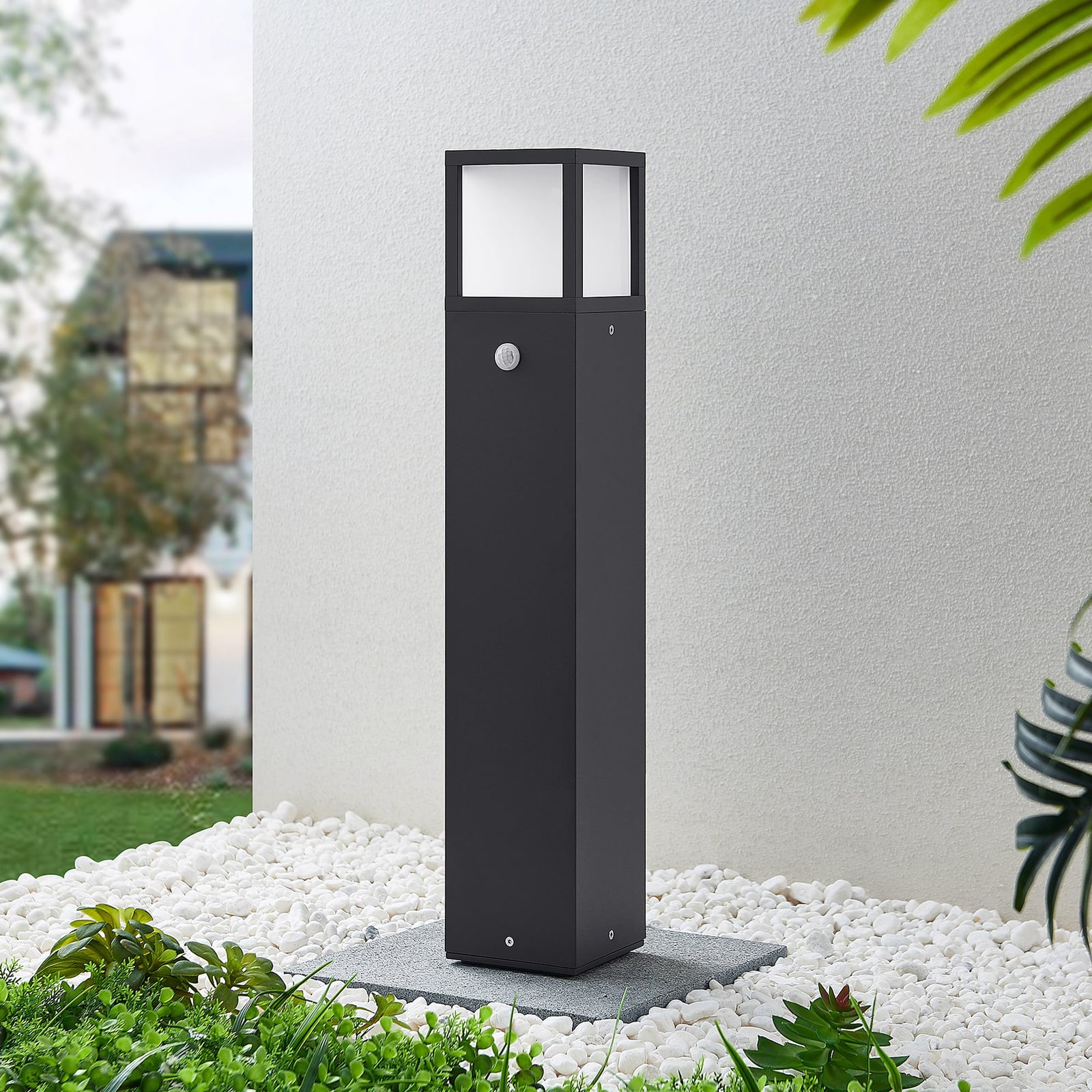LED sti-lampe Dewari med bevegelsessensor bakside