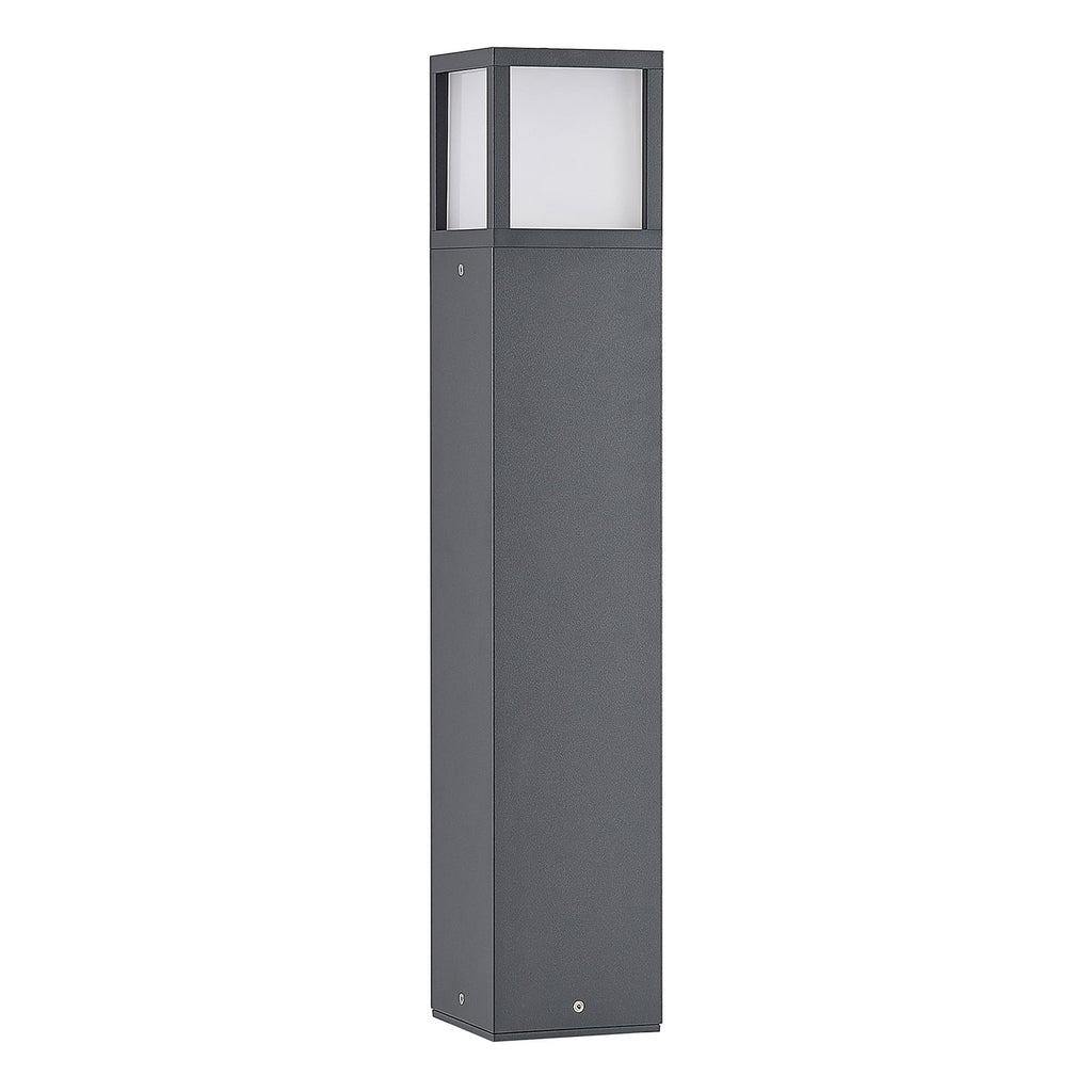 LED sti-lampe Dewari mørkegrå aluminium 65 cm IP54 detalj av lampeskjerm