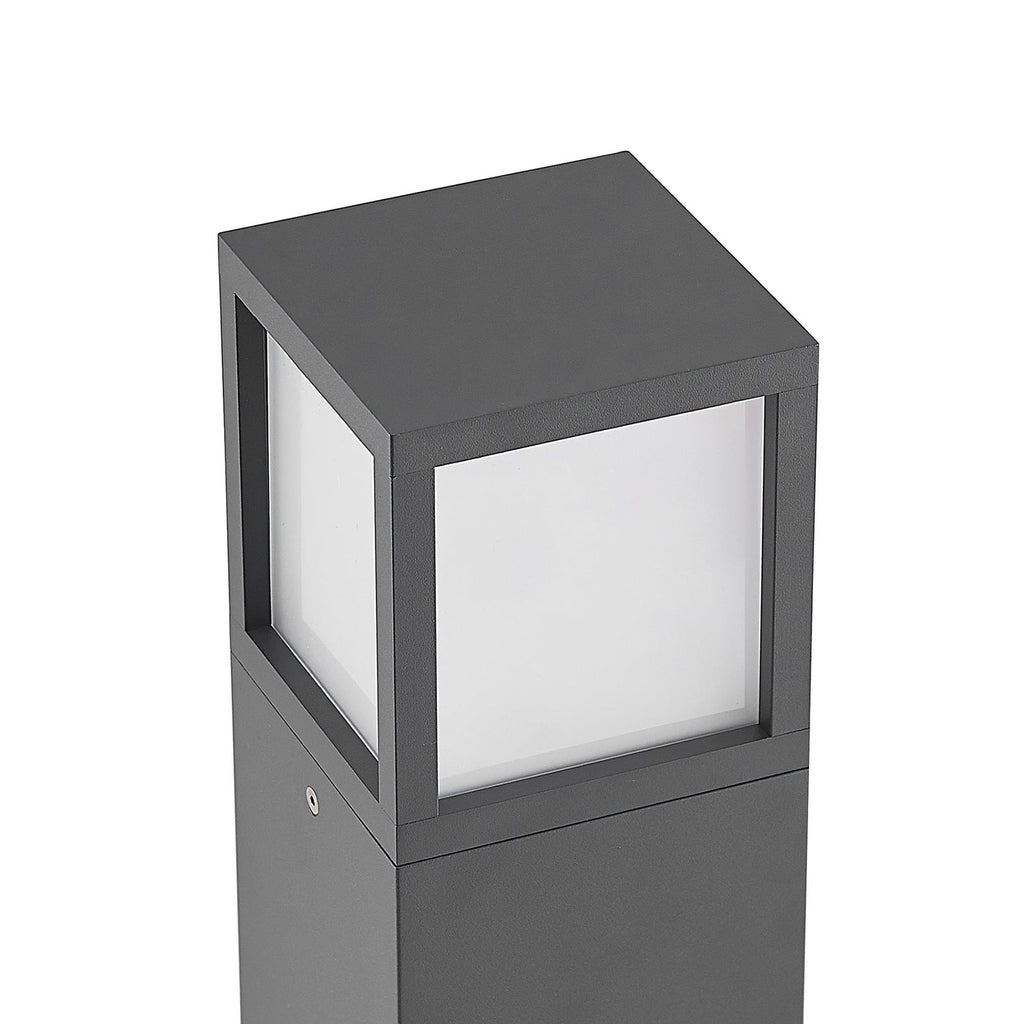 LED sti-lampe Dewari mørkegrå aluminium 65 cm IP54 sideprofil