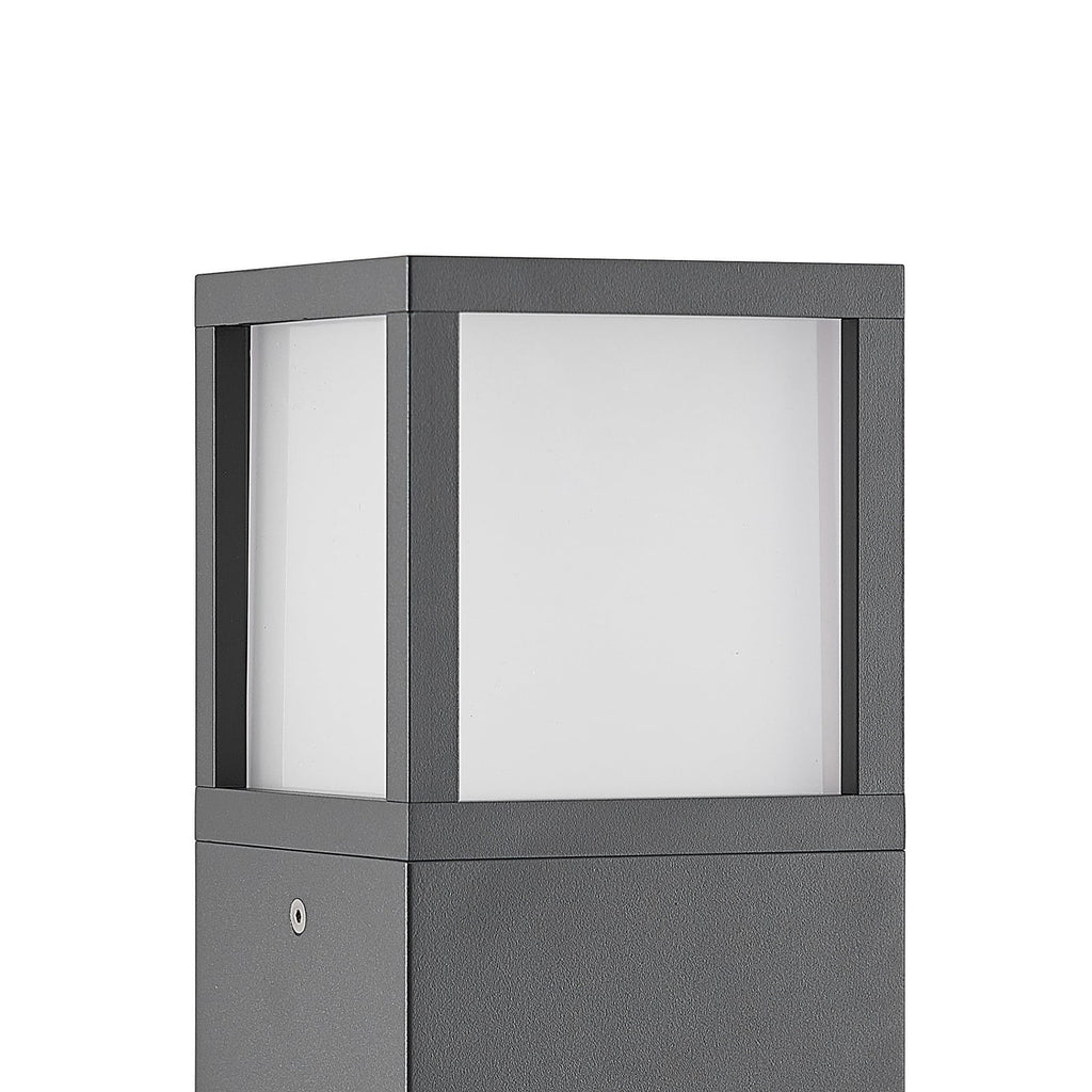 LED sti-lampe Dewari mørkegrå aluminium 65 cm IP54 lyser i mørket