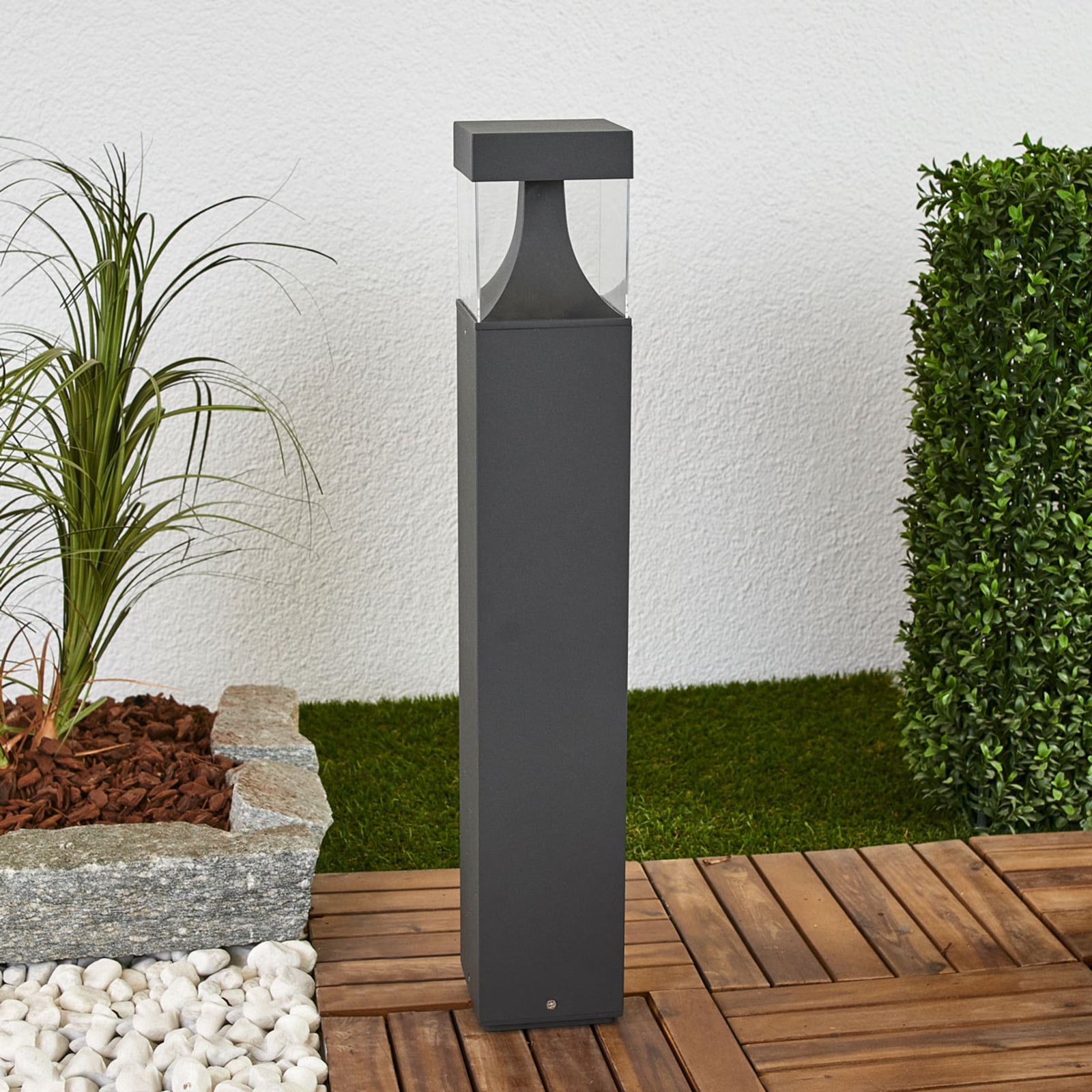 LED sti-lampe Egon grafitt 65 cm bakside