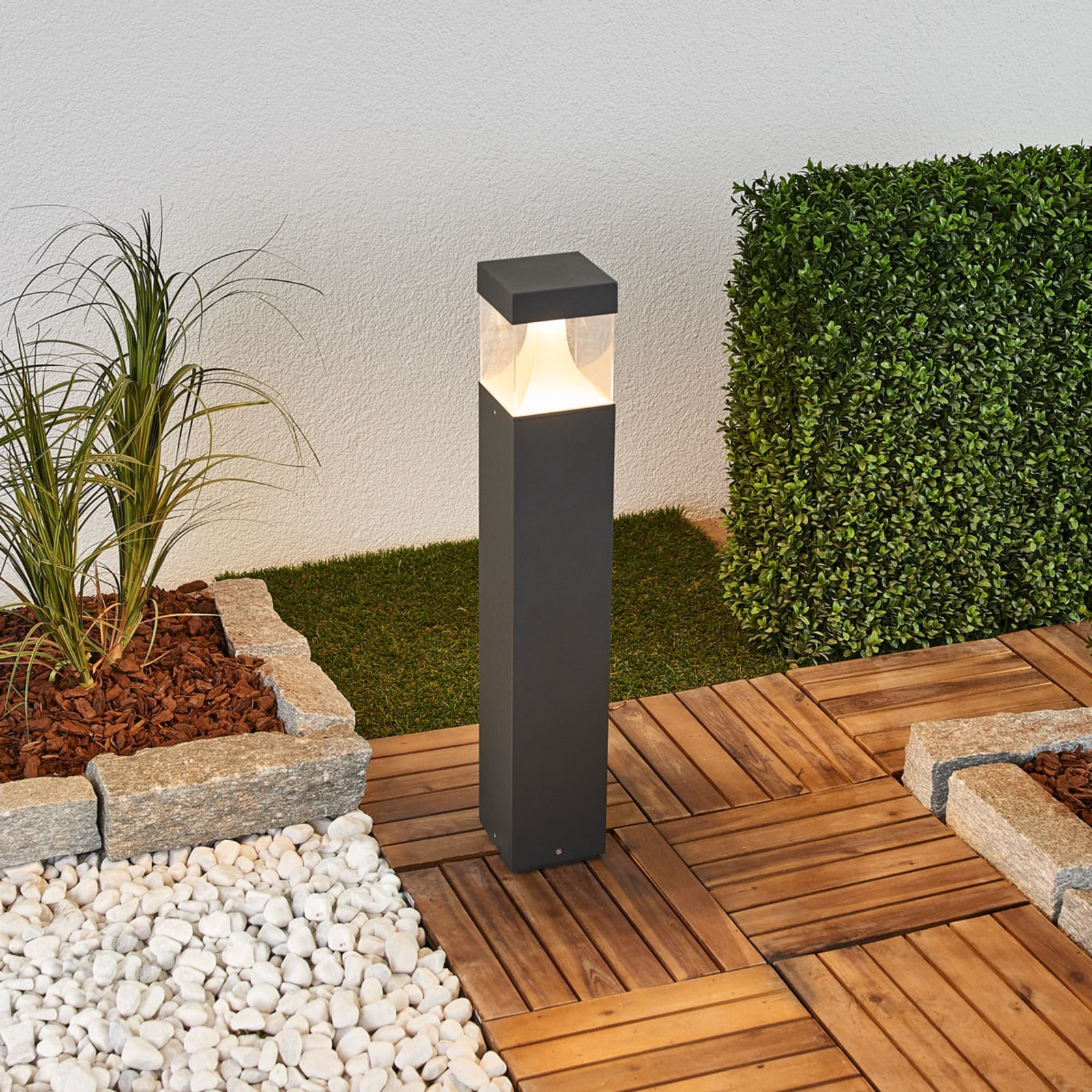 LED sti-lampe Egon grafitt detalj av lampehode