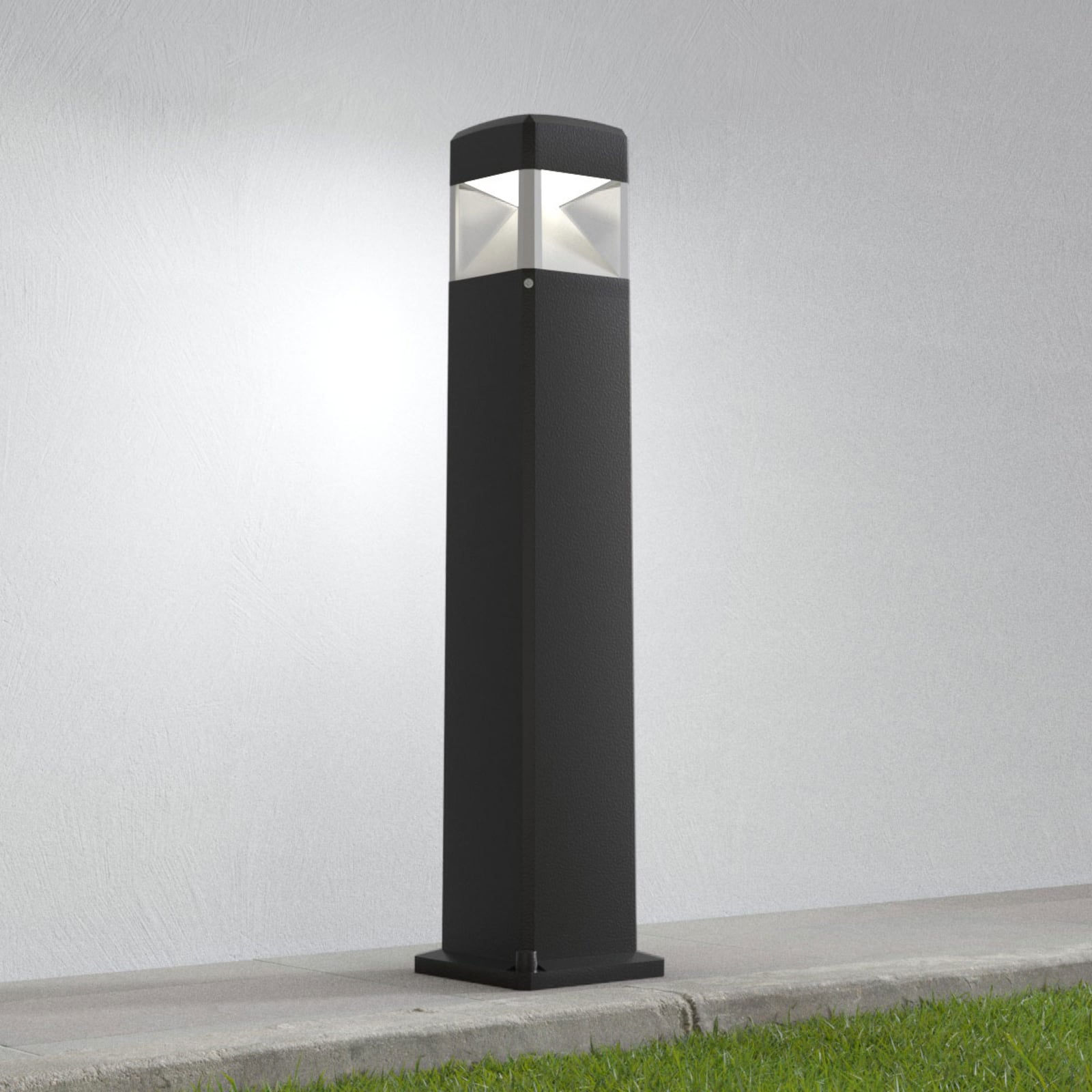 LED sti-lampe Elisa 800 svart klar 10W CCT forfra