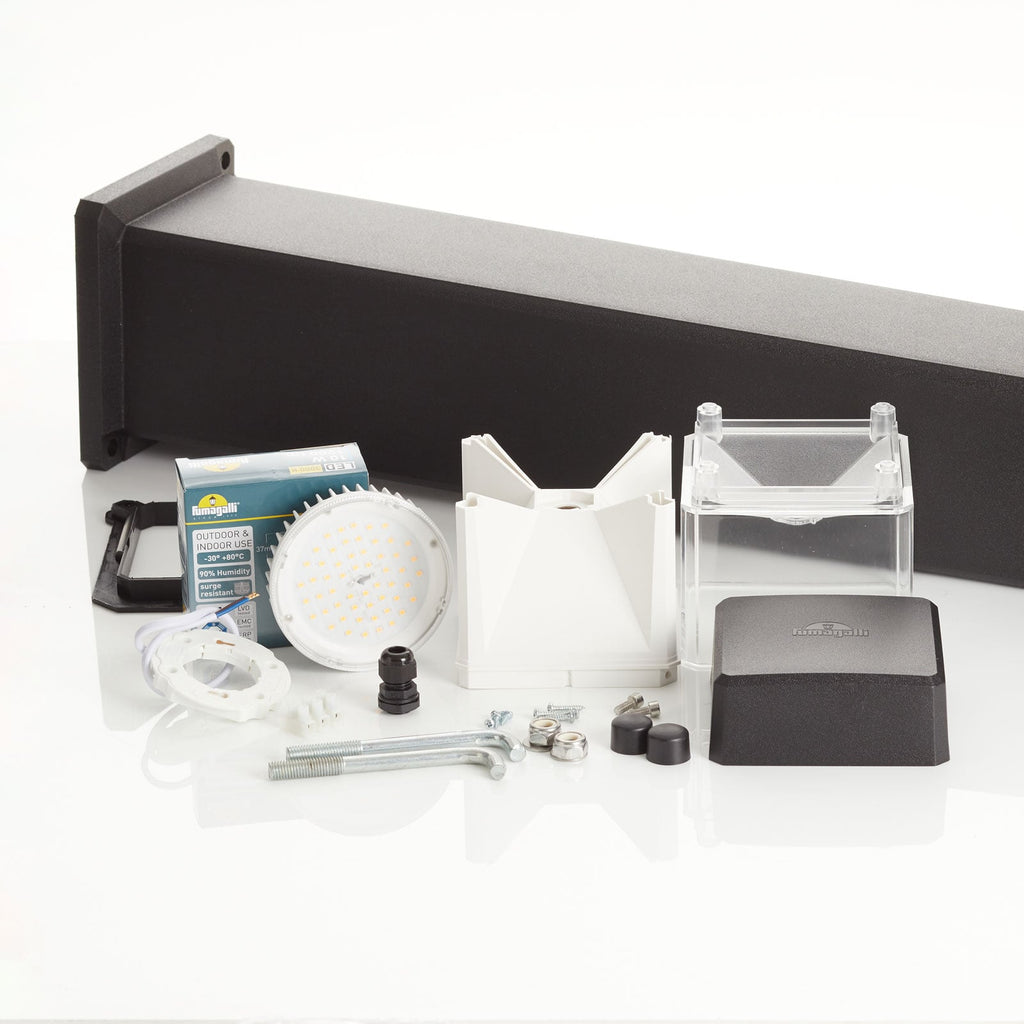 LED sti-lampe Elisa 800 svart klar 10W CCT med justerbar fargetemperatur