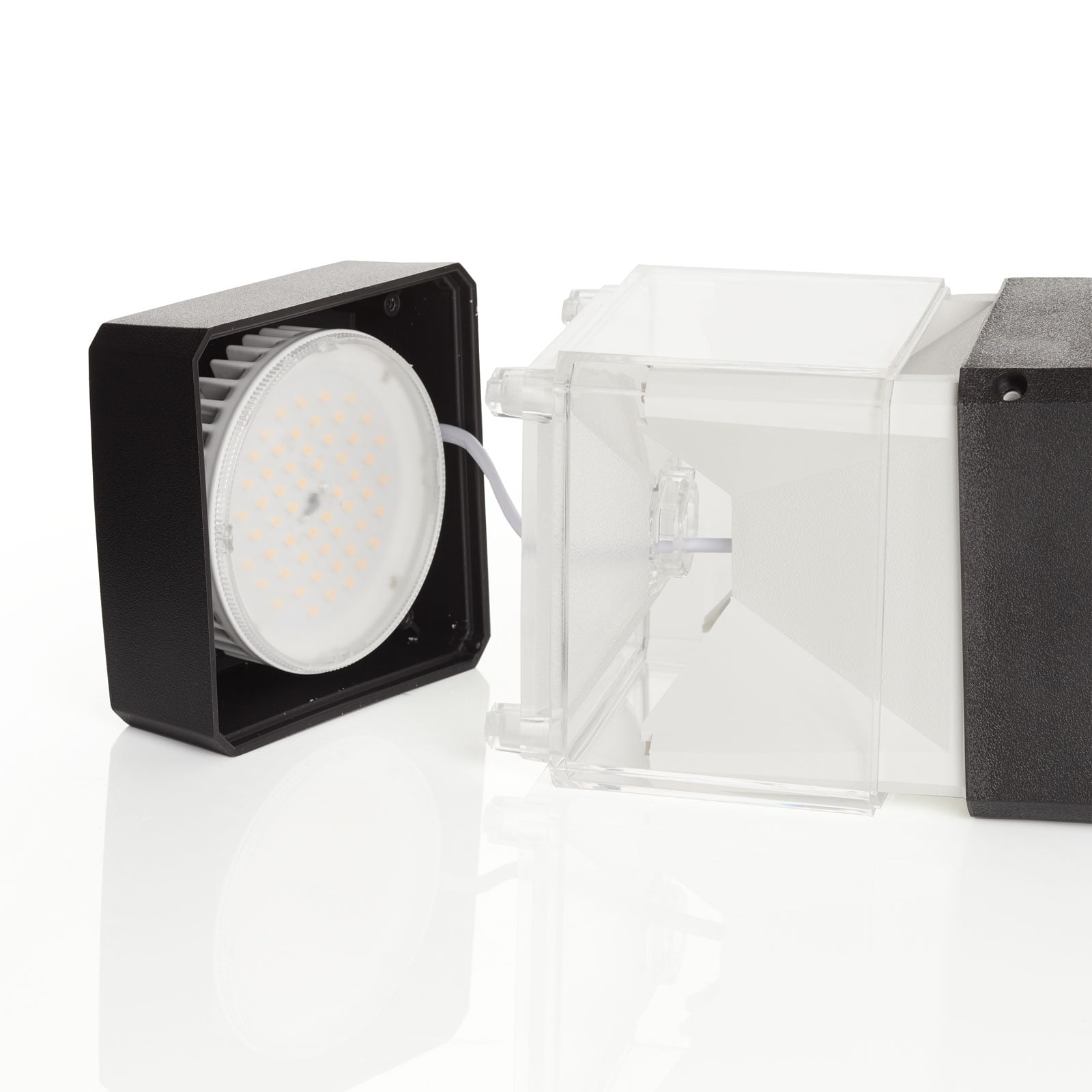 LED sti-lampe Elisa 800 svart klar 10W CCT lyser opp sti