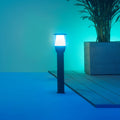 LED sti-lampe Elpas RGBW WiFi svart IP65 forfra