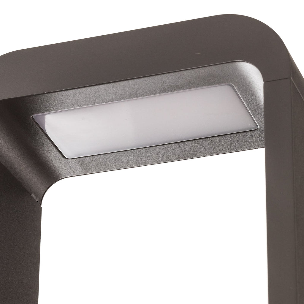 LED sti-lampe Emima antrasitt aluminium sideprofil