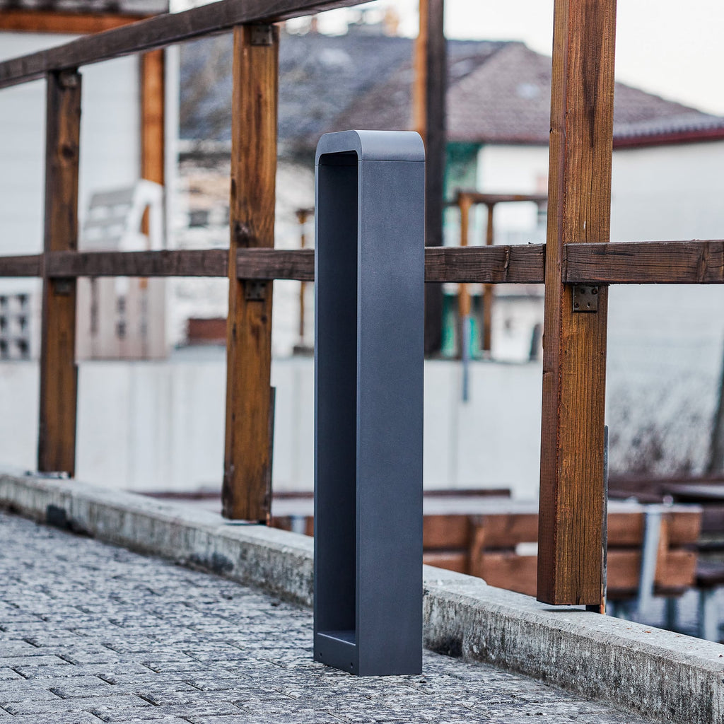 LED sti-lampe Emima antrasitt aluminium 80 cm detalj
