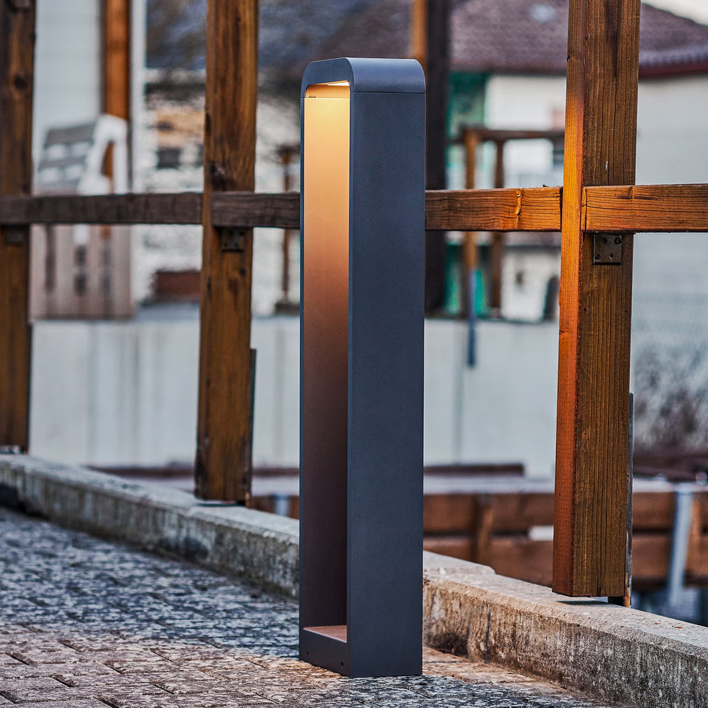 LED sti-lampe Emima antrasitt aluminium 80 cm foran