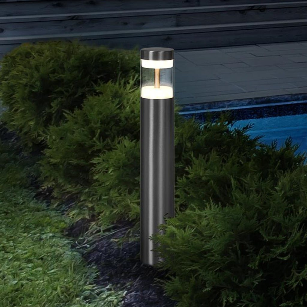 LED sti-lampe Endura Hybrid Hagen rustfritt stål forfra