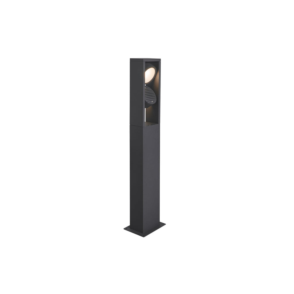 LED sti-lampe Eskina Frame 75 antrasitt CCT IP65 montert i uteområde
