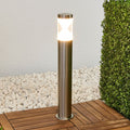 LED sti-lampe Fabrizio rustfritt stål front