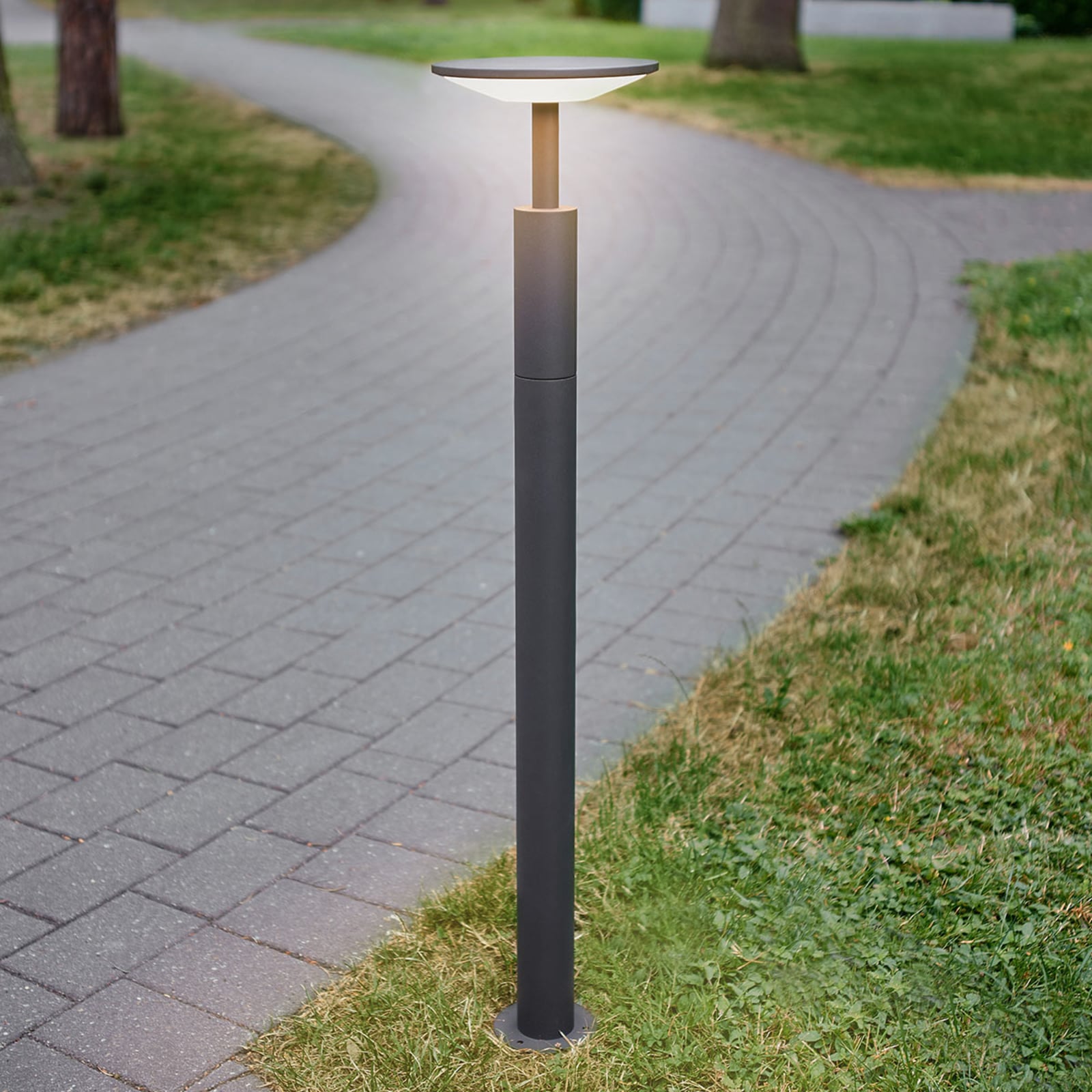 LED sti-lampe Fenia antrasitt forfra