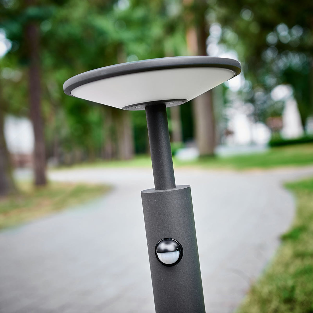 LED sti-lampe Fenia med bevegelsessensor nærbilde av lampe
