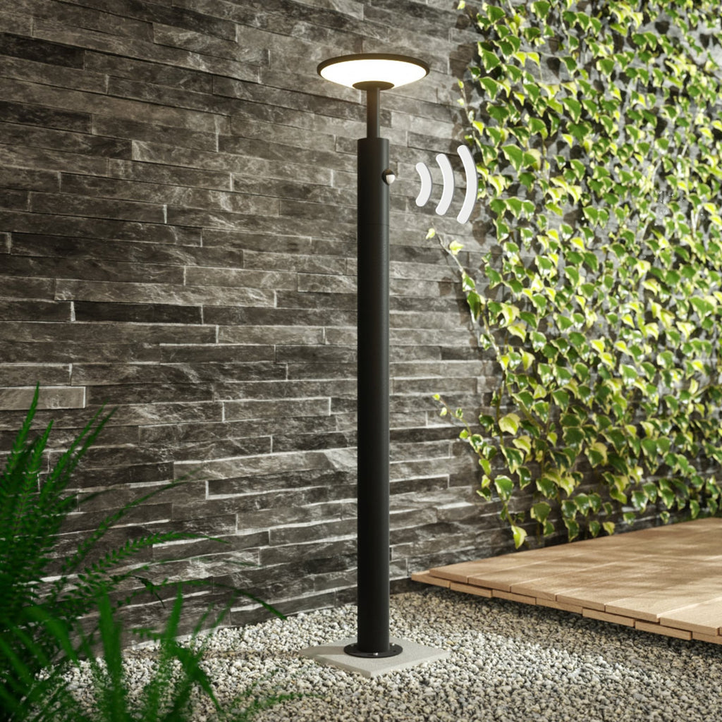 LED sti-lampe Fenia med bevegelsessensor bakside