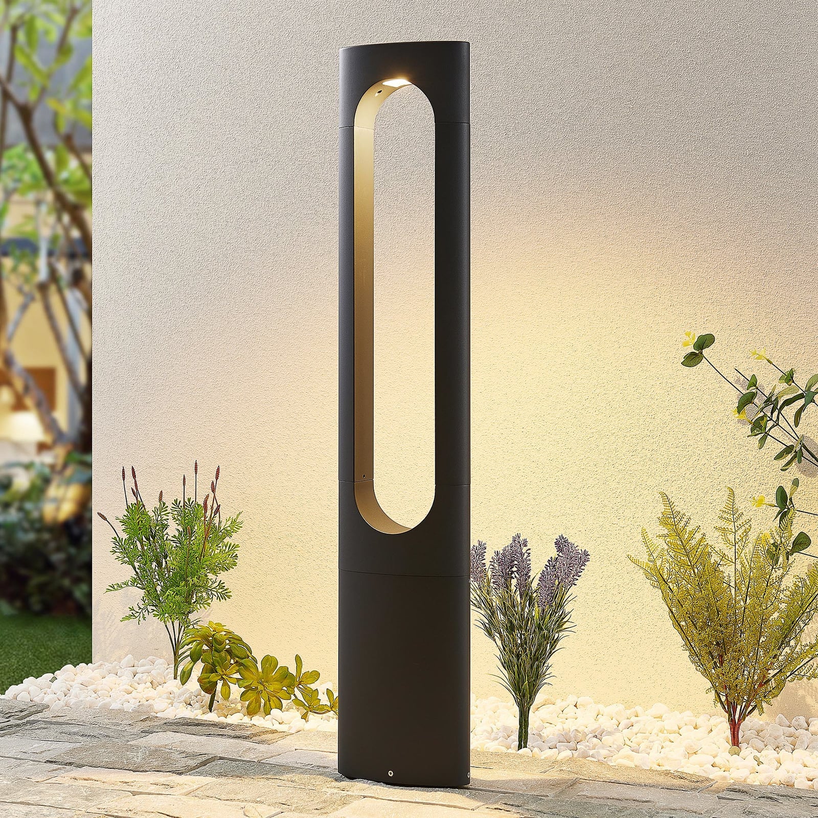 LED sti-lampe Fenti antrasitt aluminium 90 cm IP65 forside