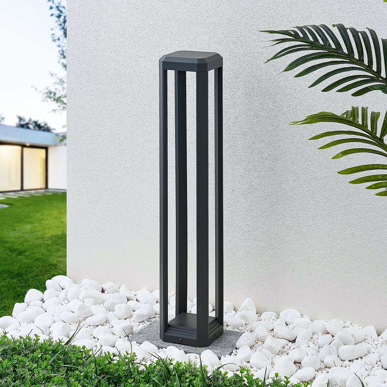 LED sti-lampe Fery antrasitt metall 80 cm IP65 bakside