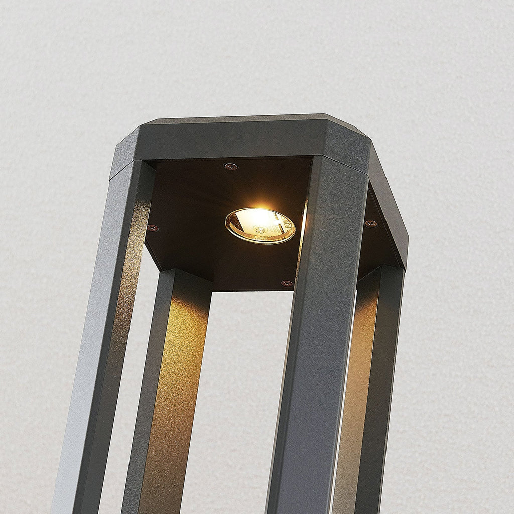 LED sti-lampe Fery antrasitt metall 80 cm IP65 sideprofil