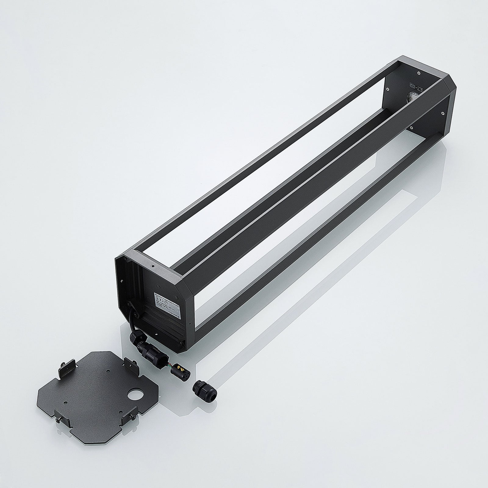LED sti-lampe Fery antrasitt metall 80 cm IP65 lyseffekt