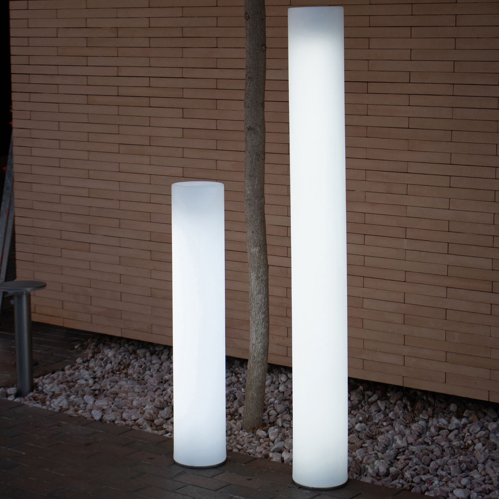 Detalj av LED sti-lampe Fity plast hvit 160 cm 20W 6500K IP65