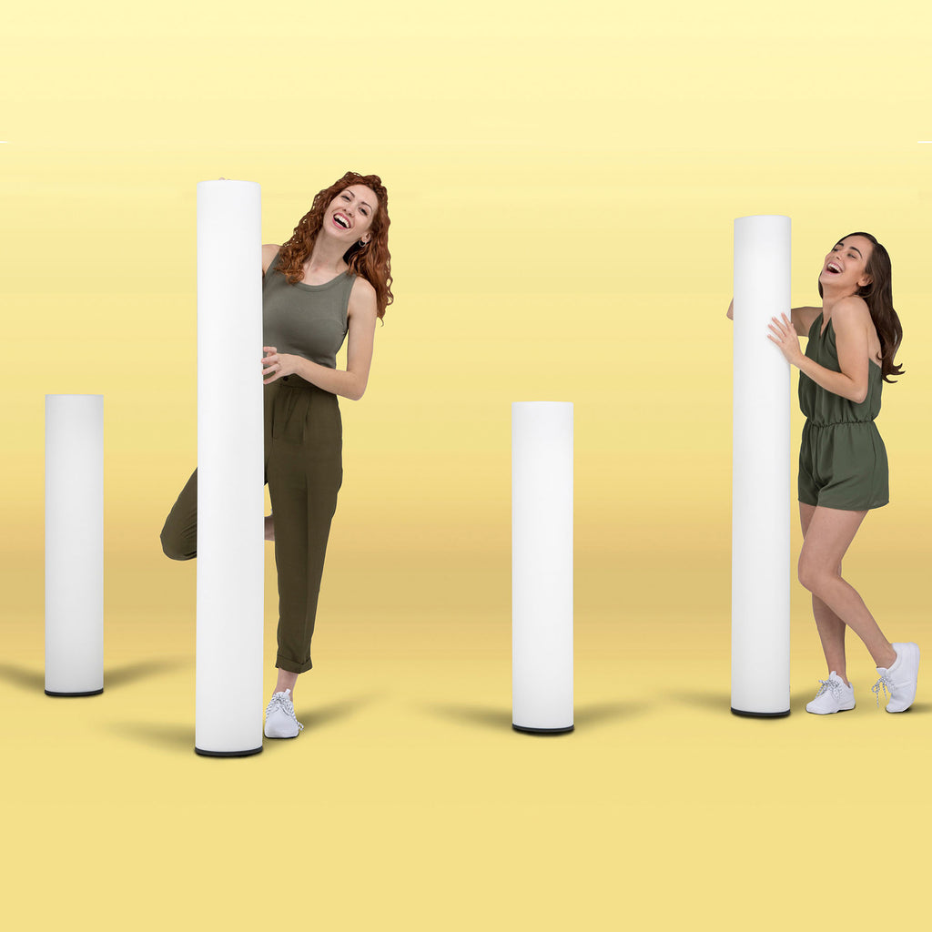 Nærbilde av LED sti-lampe Fity plast hvit 160 cm 20W 6500K IP65